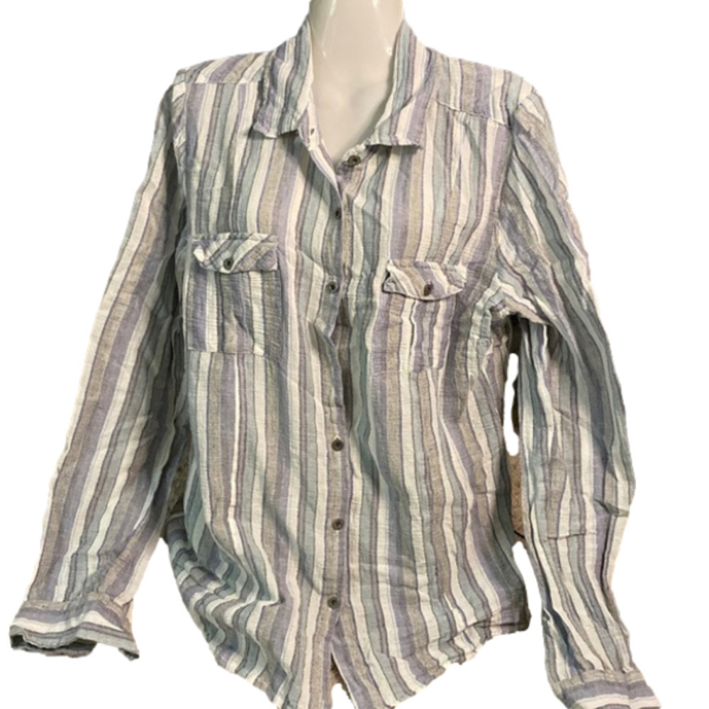 RUFF  Hewn Striped Blouse (Large)